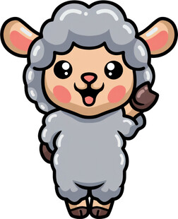 可爱小羊卡通形象