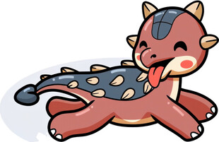 可爱卡通小恐龙形象