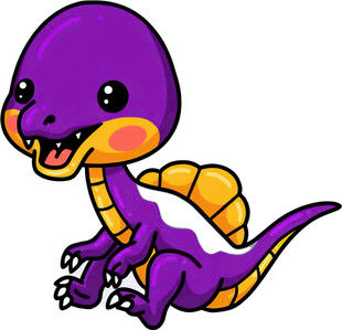 可爱紫色小恐龙