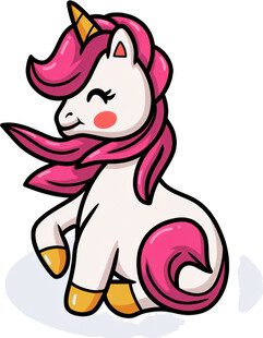 可爱独角兽卡通形象