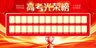 高考光荣榜展示