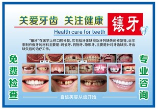 关爱牙齿健康宣传海报