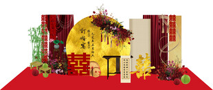 中式庭院景观建筑模型