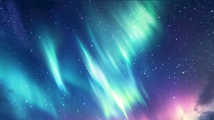 极光夜空背景