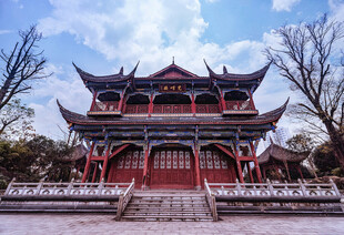 中式古建筑楼阁景观
