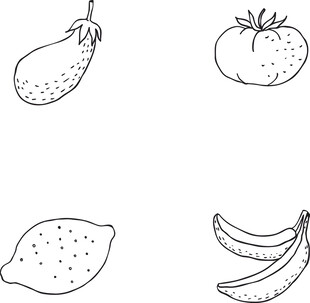 手绘蔬菜水果简笔画