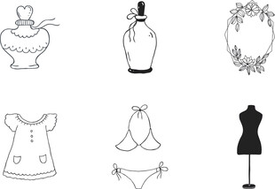 时尚服饰及配饰图标集合