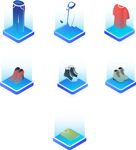 多样3D立体物品展示