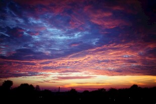 绚丽晚霞天空美景