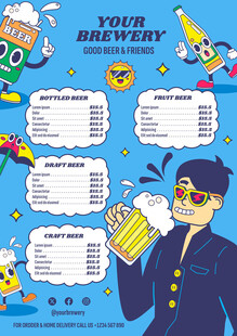 啤酒卡通