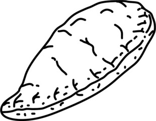 手绘饺子简笔画
