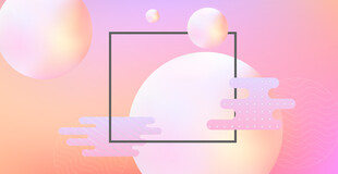 梦幻渐变几何抽象背景图