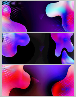 抽象流体渐变背景banner