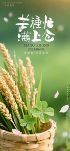 芒种节气手机海报