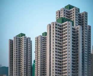 高层住宅楼群景观