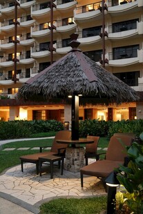 度假酒店户外休闲区域