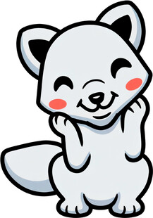 可爱卡通小狐狸