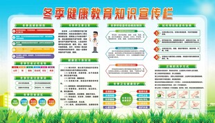 冬季健身活动计划展板