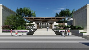 现代风格商业街区景观