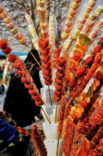 多彩糖葫芦串展示