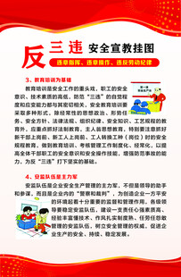 反三违安全宣教挂图