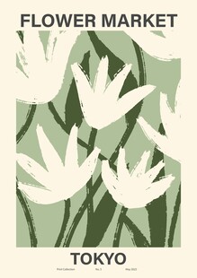 东京花卉市场插画