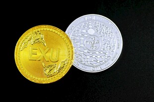 金银纪念币展示