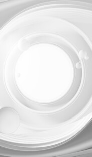 白色简约圆形物件特写