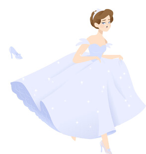 梦幻蓝裙芭蕾女孩