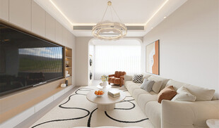 现代简约风客厅室内场景