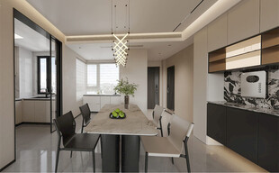 现代简约风餐厅室内设计