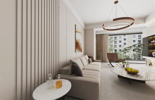 现代简约风客厅室内场景