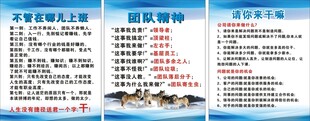 企业团队宣传牌