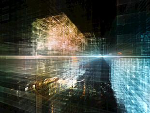 未来科技城市光影景观