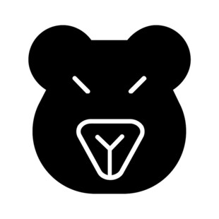简约小熊头像图标