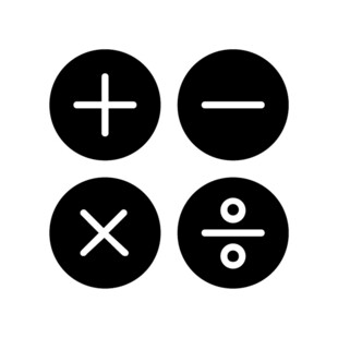 基本数学运算符号图标
