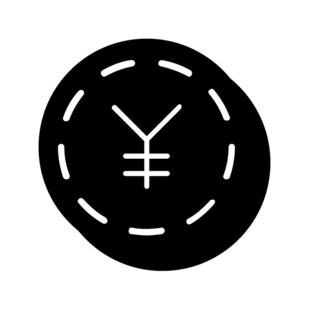 圆形人民币符号图标