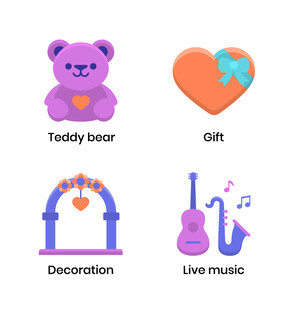 派对装饰与音乐元素