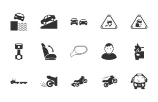 工程安全与工具图标 