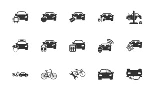 多样交通工具图标 