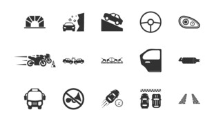汽车相关图标 