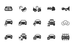 汽车相关图标 