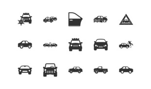 汽车相关图标 