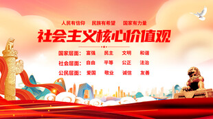 社会主义核心价值观宣传图