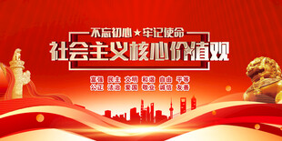 社会主义核心价值观宣传图