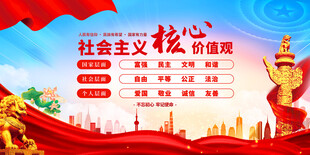 社会主义核心价值观宣传图