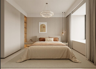 简约现代风温馨卧室空间