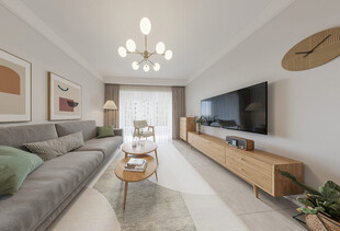 现代简约风客厅室内设计