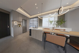 现代简约风开放式家居空间