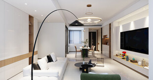 现代简约风客厅室内场景